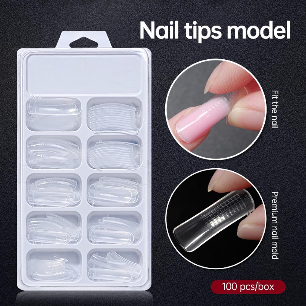 RISYAL Poly gel extended nail mold (boxed/100pcs- RL2234)